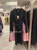 Maxmaras Womens Wrap Coat Camel Hair Coats Aimo Purchasing s Series Handmade 100% Sheep Wool Suit Collar Tie Casual Jacket Rje4