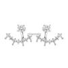 Stud Lefei Moda Design Clássico Moissanite Requintado 0.5ct Separável Crescente Navio Brinco Para Mulheres Prata 925 Festa Jóias Presente YQ240110