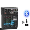 LEEDOAR Audio 4 5-Kanal-Soundmixer Professionelle tragbare Konsole Computereingang 48 V Stromversorgung Live-Übertragung A4 A5 PK TEYUN JIY y240110