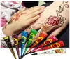 Henna Mehandi Kegel Hand Körper Kunst Farbe Make-up DIY Zeichnung Indische Henna Tattoo Paste Kegel Wasserfest 25g4388917