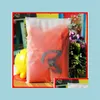 Storage Bags 100Pcs 24X35Cm Zip Lock Zipper Top Frosted Plastic Bags For Clothing Tshirt Skirt Retail Packaging Customized Logo Pr246H