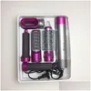 Elektrisk hårtork 5 i 1 värmekam Matic Curler Professional Curling Iron Air Brush för hushållsstyling Drop Delivery Appliances P Ottdz