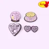 SN Carton Heart Cup Shaped Magic Metal Design Badges Brosch Emalj Pins Label Bag Backpack Hat Jewelry Gift