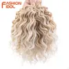 10 pouces de profondeur ondulée torsion Crochet cheveux synthétiques Afro bouclés tresses haute température fibres tressage Extensions 240110