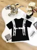 Luxury Baby T-shirts Backpack pattern print child tees Size 100-150 kids designer clothes summer boys girl Short Sleeve Jan10