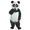 Costume de mascotte de panda aux yeux bleus super mignon d'Halloween pour le personnage de dessin animé de fête Vente de mascotte Livraison gratuite personnalisation de support