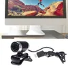 Web Kameraları Webcam 12.0m Piksel CMOS USB Web Kamerası Mikrofonlu Dijital Video Kamera 360 Derece Rotasyon Klipsli PC Laptopl240105