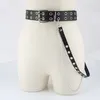 Gürtel Harajuku Mädchen Punk Gothic Stil Zweireiher Knopfloch Einreiher Gürtel Dekoration Jk Taille Kette Riemen