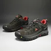 HIKEUP Hoge Kwaliteit Mannen Wandelschoenen Duurzaam Lederen Klimschoenen Outdoor Wandelschoenen Sneakers Rubberen Zool Factory Outlet 240109