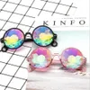 Party Eyewear Funny Disco Mosaic Solglasögon Rund Sun Glass Crystal Solglasskonsert Show Eyewear2375