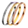 Bijoux de créateurs Carter Rings Bracelet deux rangées de diamants micro incrustés bracelet en acier titane femme artisanat étoile du ciel avec boîte d'origine