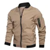 メンズウィンドブレーカージャケットボンバージャケット男性カジュアルストリートウェアヒップホップスリムフィットパイロット野球コート衣類240109