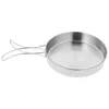 Pans Pan de cuisine extérieure Cuissier de cuisine Ustensiles Camping Camping en acier inoxydable Ustensiles antiadhésifs Voyage de friture