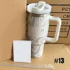 40oz 스테인리스 스틸 텀블러 2.0 핸들 로고 뚜껑 밀짚 용량 물병과 귀여운 머그컵 선물 상자 세라믹 워터 커피 컵