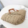 Totes Fashion sac français en forme d'éventail grande capacité tissé à la main en rotin fait à la main pour femmes vacances beachstylisheendibags