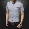 T-shirts pour hommes Nouveauté d'été Chemise décontractée Hommes Bonne qualité Chemises habillées pour hommes Solide Slim Fit Manches courtes Vêtements pour hommes Taille asiatique 5XLL240110