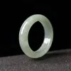 Classic Natural Jade Ring Simple Jade Ring Women Party Wedding Jewelry Gift Rings for Women 240109