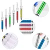 72pcs Novelty Liquid Syringe Black Blue Ink Ball Pens Ballpoint Pen 240109