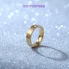 High quality Edition Rings Light Luxury Carter Stainless Steel Full Sky Star Ring Womens Instagram Wind Titanium Electroplated Couple Card With Original Box