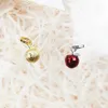 Ciondoli Ciondolo Mela Colore rosso dorato Collana in argento sterling 925 Nuovi accessori di alta gioielleria Simbolo di perfezione Regalo alla moda