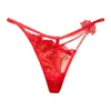 3PC Lace sexy women's underwear plus size V-shaped sexy transparent hollow lace thong women's clothing women's clothing 230110