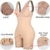 Formewear for Women Tummy Control Bodysuits spetsar i mitten av låret Butt Lifter Full Body Shaper midjetränare Corset 240109
