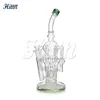 13 inch glas Bong Recycler Dab Rig Oil Rigs Douchekop PERC Smoker Rig Water Pijp met 14 mm gewricht