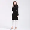 Trench da donna CON LOGO Cappotto stile britannico da donna Primavera e autunno Doppio bottone lungo Taglie forti S-3XL