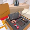 Designer Pack Limited Edition Set med original Box Handbag Luxury Shoulder Bag Totebag Plånbok Crossbody PAG Purse Högkvalitativt läder