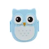 Dinnerware Sets Owl Shaped Lunch Box With Compartments Food Container Lids Portable Bento For Kids School Sn4531 Drop Delivery Home Dhejn