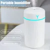 Umidificador de ar portátil 420ml, umidificador de óleo de aroma para casa, carro, usb, pulverizador de névoa fria com purificador de luz noturna colorida e macia 240109