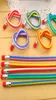 Novelty Candy Color 18cm Bendable Flexible Soft Fun Pencil With Eraser Kids School Supply Toys Gifts4495189