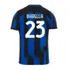 23 24 Maglia Inters MiLANS Soccer Jerseys LUKAKU Kid Kit Final Maillot de Foot DZEKO LAUTARO 2024 IM Maglie Football Shirt hommes Kid Equpment Training FRATTESI BROZOVIC