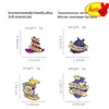 만화 마녀 모자 모자 문 하트 스컬 에나멜 핀 귀여운 애니메이션 배지 의류를위한 귀여운 애니메이