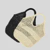 Shoulder Bags Casual Hollow Str Women Shoulder Bags Paper Woven Lady Handbags Handmade Summer Beach Large Tote Bag Big Shopper Purses 2023catlin_fashion_bags