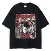 Berserk T-shirt Mężczyźni Mężczyźni myjni koszulka japońskie anime wnętrzności graficzne Tshirt Hip Hop Streetwear Summer Bawełniane koszulki z krótkim rękawem WBYB 2xy82