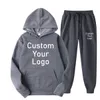 Make Your Design Text Custom Hoodies Sets Men Women Printed Original Design High Quality Gifts Sweatshirts and Sweatpants 240109