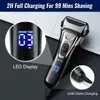 Travel Mens Shaver Mini Electric Razor for Men USB Rechargeable Beard Shaver Small Size Shavers Compact Razor Wet Dry Use 240109