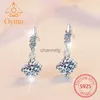 Stud Oyino NOUVEAU S925 Sterling Argent Moissanite Gland Simple Mode Haute Sensation Anti-Allergie Boucles D'oreilles pour Les Femmes YQ240110