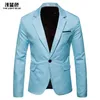 Men's Suits Jackets Buckle Decoration For Men Party Wedding Banquet British Style Designer Suit Jacket Slim Fit 230110