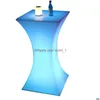 Commercial Furniture 16Colour Changing Led Cocktail Table Chair Event Party Garden Decorations Supplies Fashion301H Drop Delivery Hom Dhm0T