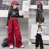 Women's Pants Capris Teen Girls Cargo Pants Loose Casual Fashion Children Trousers Pockets Design Trendy Cool Streetwear Kids Pants 6 8 10 12 14 YearL240110