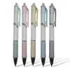 Crazy Sale Mix Color 5-pack 0,5 mm Duwende balpen Studentenkantoor Schrijven Zwarte kern Plastic houder