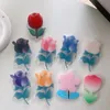 Korea 3D weiße Blume Acryl Handyhalter Erweiterung Ständer für iPhone 15 14 13 alle Handys Universal Smart Lazy farbige Halterung Rose Geschenke