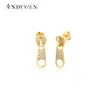 Boucles d'oreilles ANDYWEN 925 boutons en argent Sterling goutte boucle d'oreille Piercing Orringe cristal bijoux de mode pour les femmes Rock Punk bijoux accessoires