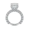 Кольца кластера 2024 Роскошные огранки принцессы из стерлингового серебра 925 пробы Дизайнерское обручальное кольцо для женщин Леди Подарок на годовщину Ювелирных изделий оптом