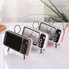 Högtalare trådlöst högtalare retro tv mini bärbar Bluetoothcompatible bashögtalare telefonhållare stand bluetooth högtalare retro fotoram