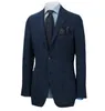 Mäns kostym Brown Blazer Prom Tuxedos HerringBone Wool Tweed Single Breasted Formal Bussiness Jacket för Weddingonly Coat 240110