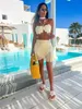 Sommer sexy Quaste Damen zweiteiliges Bikini-Set mit Straps-Spitzen-BH Quaste Mini eng anliegender Anzug Strandurlaub lässiger Damen-Badeanzug 240110
