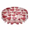 Nappe ronde imperméable pour la saint-valentin, amour, Festival romantique, décoration de mariage, cuisine, maison, salle à manger